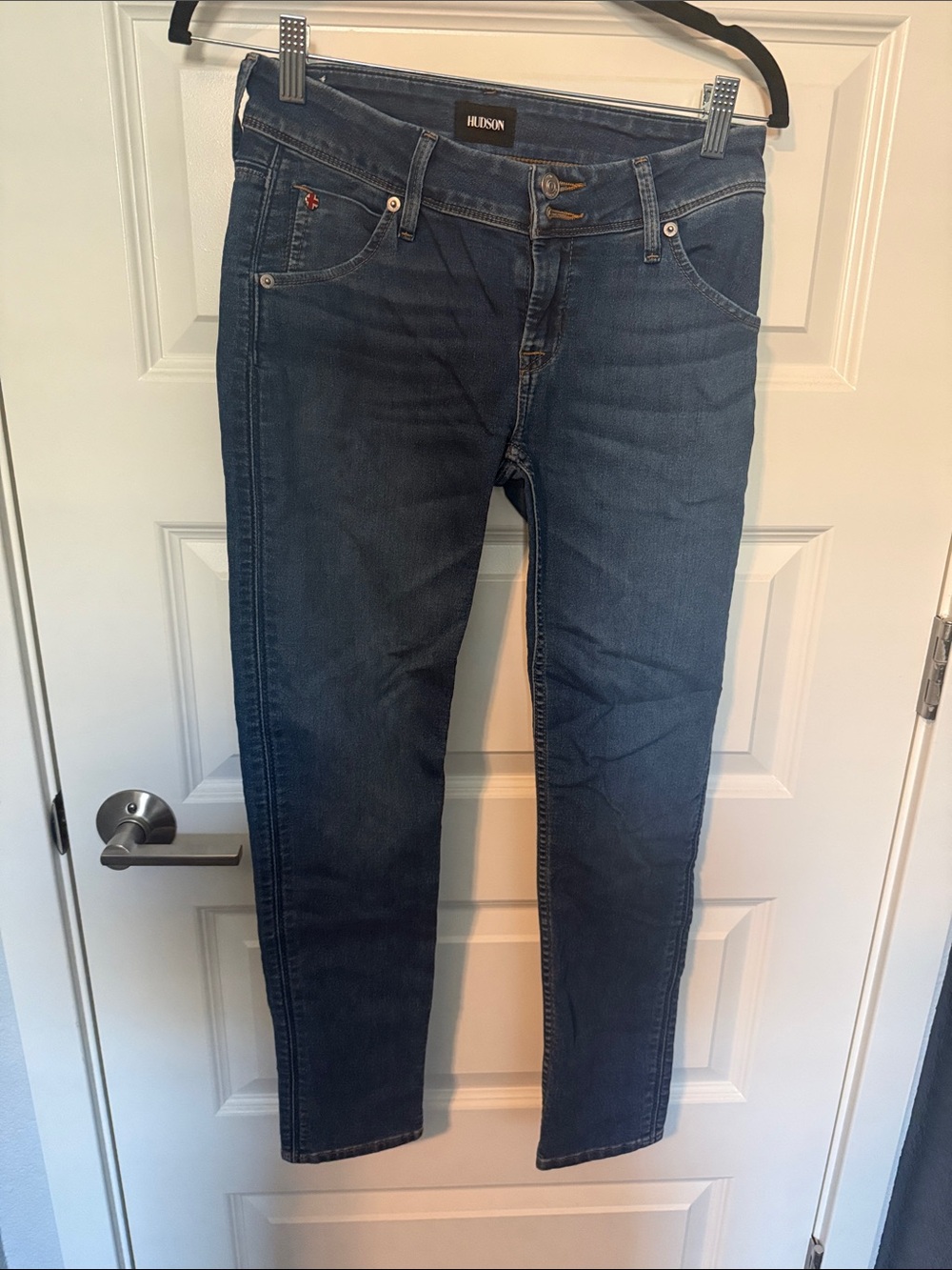 Hudson Dark Blue Denim Skinny Jeans